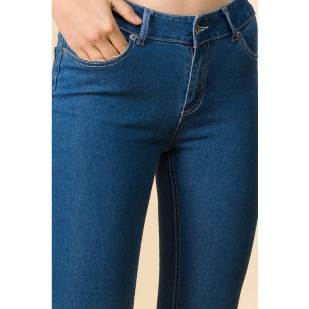 Low Rise Basic Stretch Skinny Denim Jeans - Picture 4 of 6